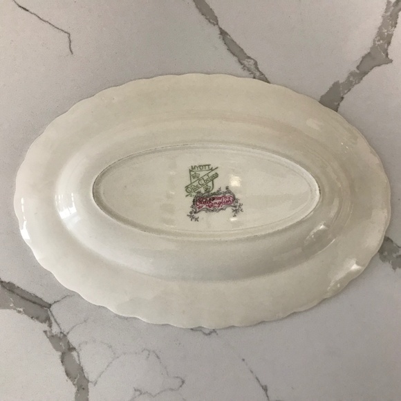 Vintage Rare Myott Staffordshire Olde Chelsea - Olde English Oval Dish - Picture 2 of 3